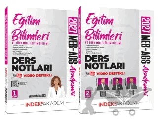2027 MEB-AGS Akademisi Eğitim Bilimleri ve Türk Milli Eğitim Sistemi Video Ders Notları Seti – Zeynep Salman İçli, Bünyamin Atalay, Bulut Vurdum, Emre Korcan Demir – İndeks Akademi Yayıncılık kitap kapağı