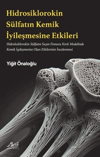 Hidroksiklorokin Sülfatın Kemik İyileşmesine Etkileri – Yiğit Önaloğlu – Aktif Yayınevi kitap kapağı