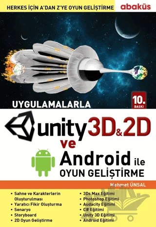 Unity 3D-2D ve Android ile Oyun Geliştirme – Mehmet Ünsal – Abaküs Kitap kitap kapağı