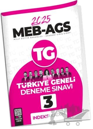 İndeks Akademi 2025 MEB-AGS TG-3 Türkiye Geneli Deneme Çözümlü İndeks Akademi Yayıncılık
