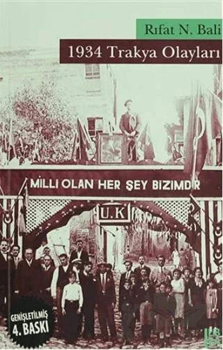 1934 Trakya Olayları – Rıfat N. Bali – Libra Yayınları kitap kapağı