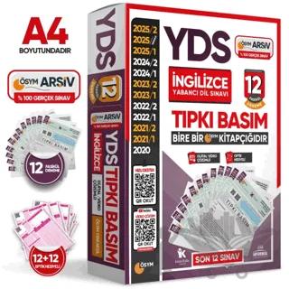2026 YDS İngilizce ÖSYM Tıpkı Basım Çıkmış Soru 12li Deneme Paketi Video/PDF Çözümlü Türkiye Geneli