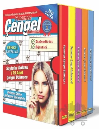 Fenomen Çengel Bulmaca Seti - 5 Kitap – Kolektif – Maxi Yayıncılık kitap kapağı