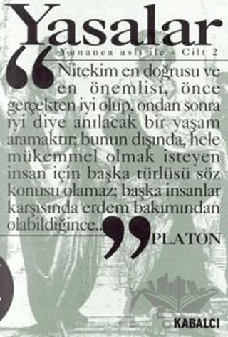 Yasalar Cilt:2 (Yunanca Aslı İle)