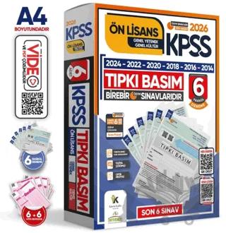 2026 KPSS Ön Lisans ÖSYM Çıkmış Soru Tıpkı Basım 6lı Deneme Paketi Türkiye Geneli Dijital Çözümlü