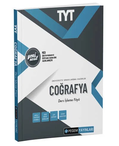 TYT Coğrafya Ders İşleme Föyü – Pegem Akademi Yayıncılık kitap kapağı
