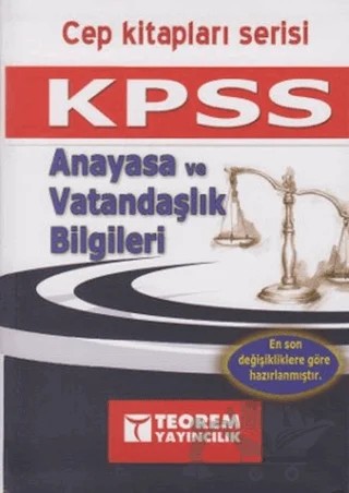 KPSS Anayasa ve Vatandaşlık Bilgileri Cep Kitapları Serisi – Kolektif – Teorem Yayıncılık kitap kapağı
