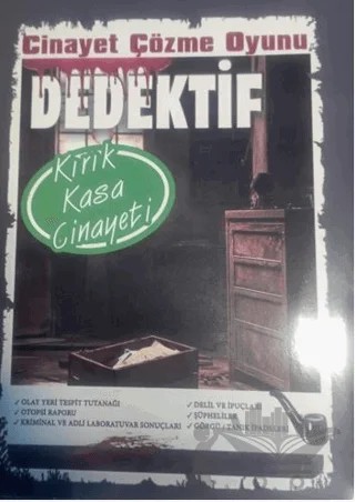 Cinayet Çözme Oyunu Dedektif - Kırık Kasa Cinayeti – Kollektif – MT Dedektiflik kitap kapağı