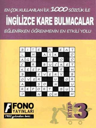 İngilizce Kare Bulmacalar 3. Kitap