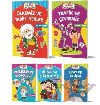 Boya Öğren Çıkartmalı Çocuk Kitapları (5 Kitap Takım) – Kolektif – Beyaz Balina Yayınları kitap kapağı