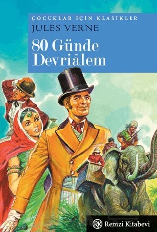 80 Günde Devrialem (Midi Boy) – Jules Verne – Remzi Kitabevi kitap kapağı