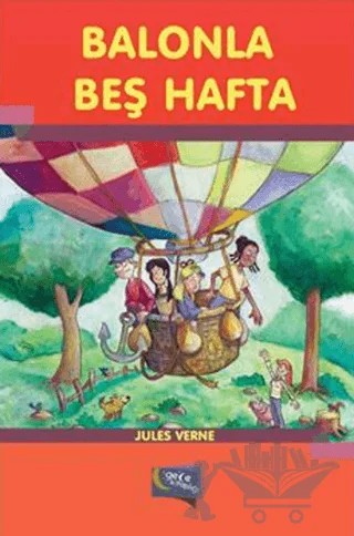 Balonla Beş Hafta – Jules Verne – Gece Kitaplığı kitap kapağı