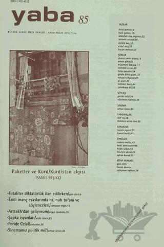 Yaba Edebiyat Dergisi Sayı: 85