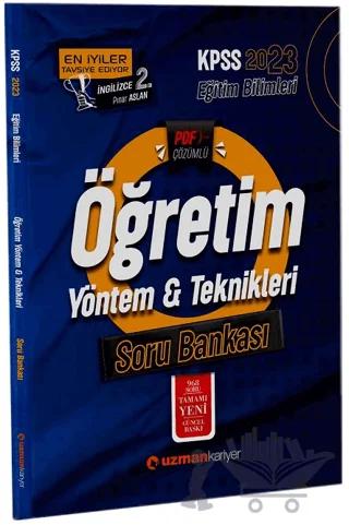 2023 KPSS Eğitim Bilimleri Öğretim Yöntem ve Teknikleri Soru Bankası PDF Çözümlü