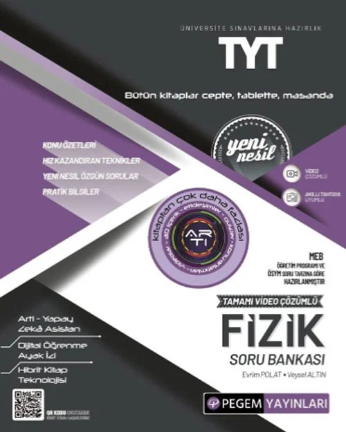 TYT Fizik Soru Bankası – Pegem Akademi Yayıncılık kitap kapağı