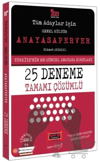 2021 Tüm Adaylar İçin AnayasaPerver Tamamı Çözümlü 25 Deneme