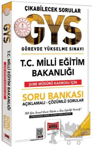 2025 T.C. MEB Şube Müdürü Soru Bankası Açıklamalı Çözümlü