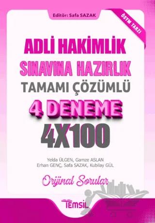 Adli Hakimlik Sınavına Hazırlık Tamamı Çözümlü 4 Deneme