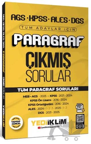 AGS KPSS ALES DGS Tüm Adaylar İçin Paragraf Tamamı PDF Çözümlü Tüm Paragraf Soruları Çıkmış Sorular