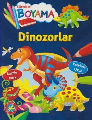 Eğlendiren Boyama - Dinozorlar – Kolektif – Parıltı Yayınları kitap kapağı