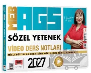 2027 MEB AGS Öğretmen Adayları için Sözel Yetenek Video Ders Notları – Yelda Ünal – Yargı Yayınevi kitap kapağı