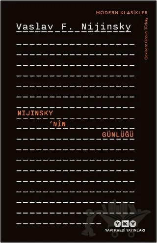 Nijinsky’nin Günlüğü – Vaslav F. Nijinsky – Yapı Kredi Yayınları kitap kapağı