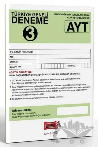 AYT Türkiye Geneli Deneme 3