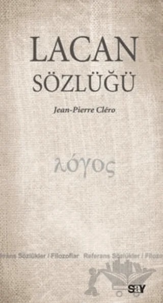 Lacan Sözlüğü – Jean - Pierre Clero – Say Yayınları kitap kapağı
