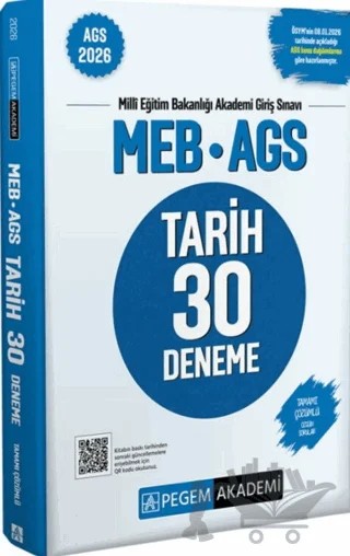 2026 MEB AGS Tarih 30 Deneme – Kolektif – Pegem Akademi Yayıncılık kitap kapağı
