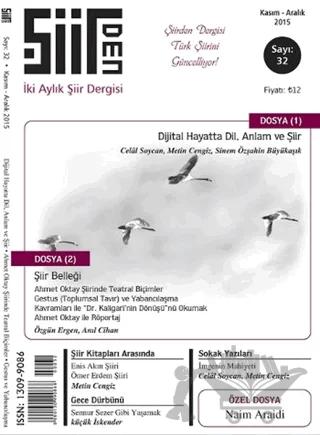 Şiirden İki Aylık Şiir Dergisi Sayı: 32 Kasım - Aralık 2015 – Şiirden Yayıncılık kitap kapağı