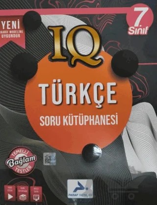 7. Sınıf IQ Türkçe Soru Kütüphanesi – Kolektif – Paraf Yayınları kitap kapağı