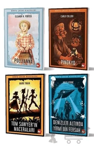 Dünya Çocuk Klasikleri Seti (5 Kitap Takım) – Mark Twaın, Jules Verne – Beyaz Balina Yayınları kitap kapağı