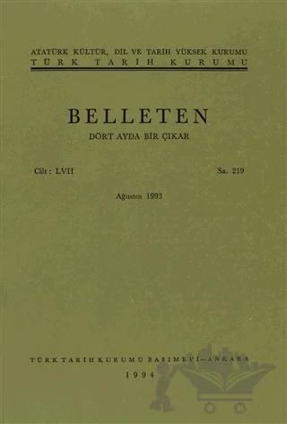 Belleten Sayı: 219 Cilt: 57