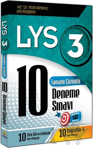 LYS 3 Tamamı Çözümlü 10 Deneme Sınavı