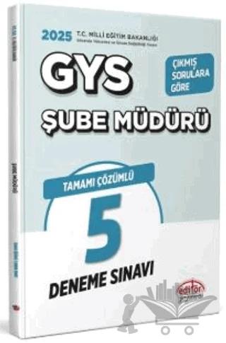 Milli Eğitim Bakanlığı Şube Müdürü GYS Tamamı Çözümlü 5 Deneme Sınavı