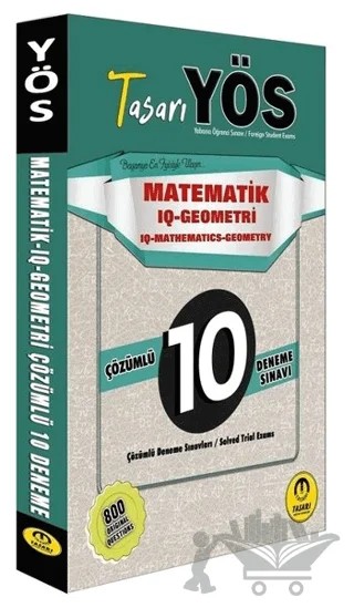 YÖS Matematik-IQ Geometri Çözümlü 10 Deneme Sınavı – Özgen Bulut – Tasarı Eğitim Yayınları kitap kapağı
