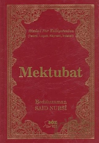 Mektubat (Büyük Boy) – Bediüzzaman Said-i Nursi – Söz Basım Yayın kitap kapağı