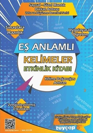 Eş Anlamlı Kelimeler Etkinlik Kitabı – Erbin Soygür – Cinius Yayınları kitap kapağı
