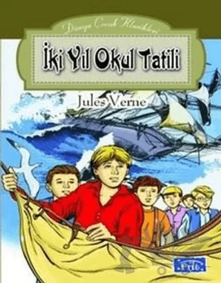 İki Yıl Okul Tatili – Jules Verne – Parıltı Yayınları kitap kapağı