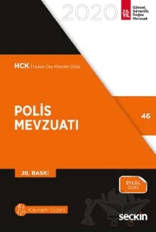 Polis Mevzuatı 2020 – Remzi Özmen – Seçkin Yayıncılık kitap kapağı