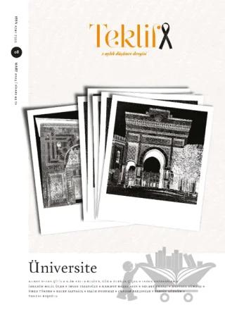 Teklif 2 Aylık Düşünce Dergisi Sayı: 8 Mart 2023
