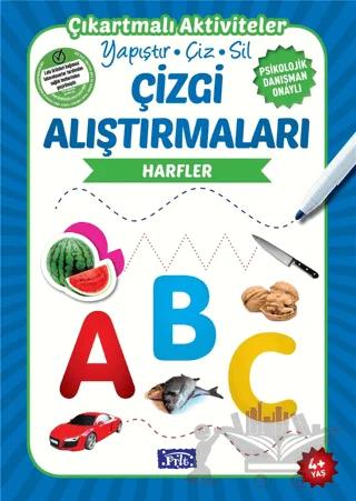 Çizgi Alıştırmaları - Harfler (4 Yaş)
