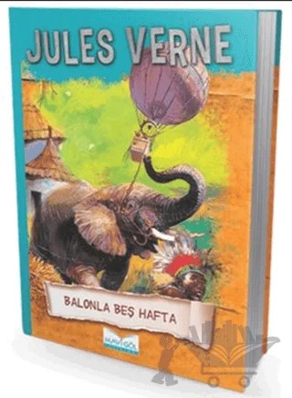 Balonla Beş Hafta – Jules Verne – Mavi Göl Yayınları kitap kapağı