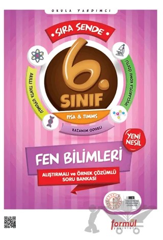 Sıra Sende 6. Sınıf Fen Bilimleri Soru Bankası – Zeynel Bahar, Ceyhun Sicimoğlu, Ercan Yasdıbaş – Formül Yayınları kitap kapağı