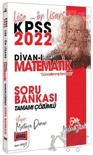 2022 KPSS Lise Ön Lisans Divan-ı Matematik Tamamı Çözümlü Soru Bankası