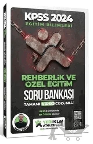 Eğitim Bilimleri Atölye Serisi Rehberlik Ve Özel Eğitim Tamamı Video Çözümlü Soru Bankası – Hasan Şanlı – Yediiklim Yayınları kitap kapağı
