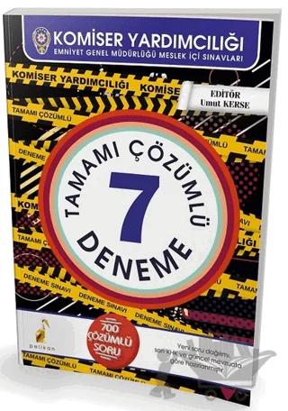 Komiser Yardımcılığı 7 Çözümlü Deneme Sınavı 2018