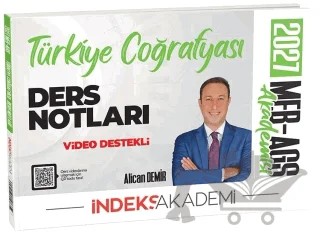 2027 MEB-AGS Akademisi Türkiye Coğrafyası Video Ders Notları – Alican Demir – İndeks Akademi Yayıncılık kitap kapağı