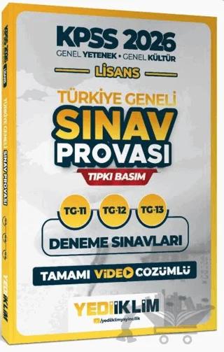 2026 KPSS Lisans GY-GK Türkiye Geneli Sınav Provası Tıpkı Basım 11-12-13 Deneme Sınavları Tamamı Video Çözümlü