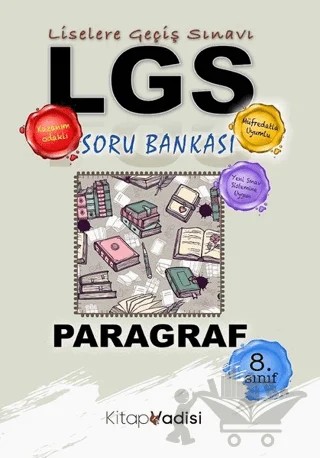8. Sınıf LGS Paragraf Soru Bankası – Hüseyin Toker – Kitap Vadisi Yayınları kitap kapağı